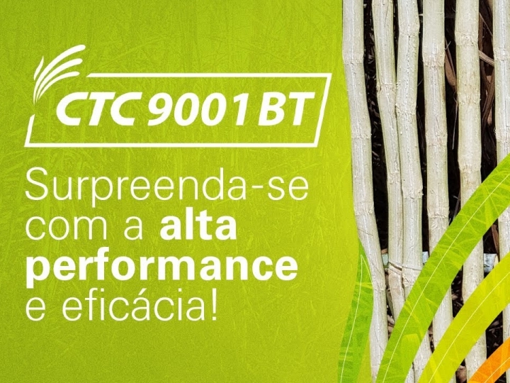 CTC9001BT: Rusticidade, alta produtividade e controle total da broca da cana