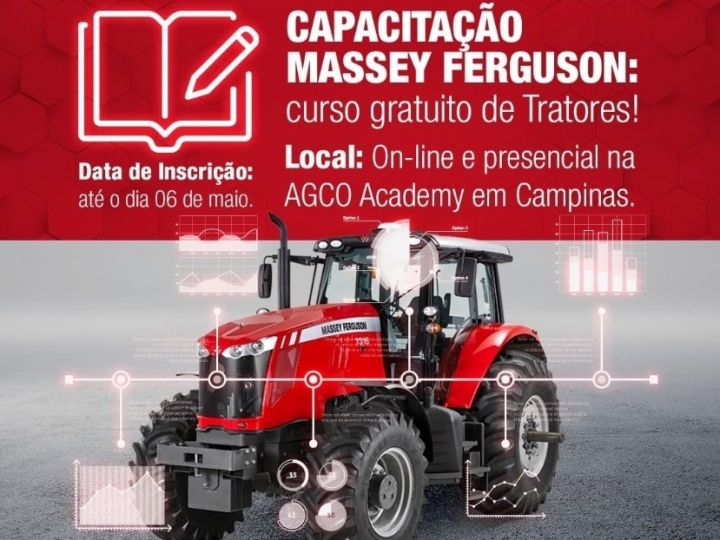 AGCO capacita profissionais técnicos para curso gratuito de Tratores 